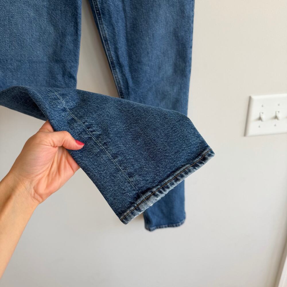 Agolde Riley High Rise Zip-Fly Skinny Leg Jeans Blue 27 - Picture 7 of 9
